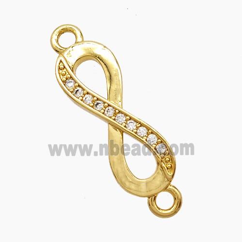 Copper Pendant Pave Zircon, Gold Plated