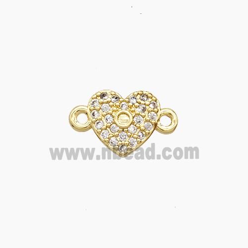 Copper Pendant Pave Zircon, Gold Plated