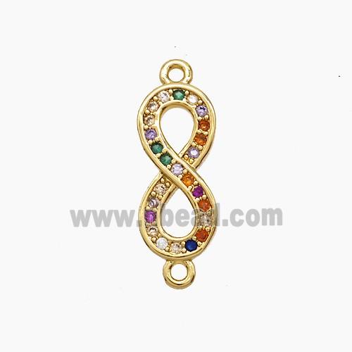 Copper Pendant Pave Zircon, Gold Plated