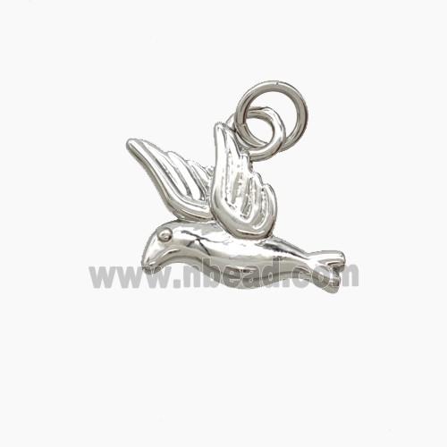 Copper Pendant Pave Zircon, Gold Plated