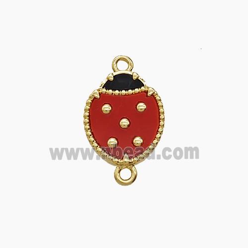 Copper Pendant Pave Zircon, Gold Plated