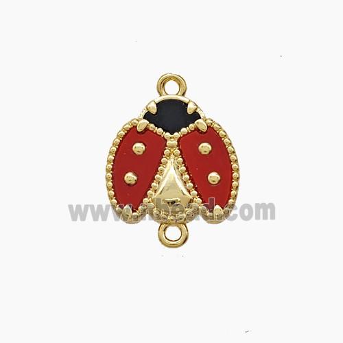 Copper Pendant Pave Zircon, Gold Plated