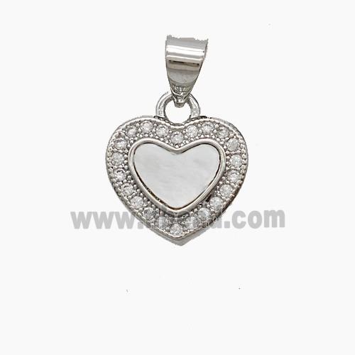 Copper Pendant Pave Zircon, Gold Plated
