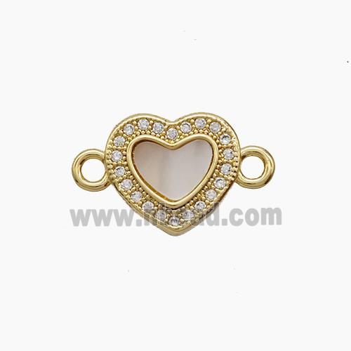 Copper Pendant Pave Zircon, Gold Plated
