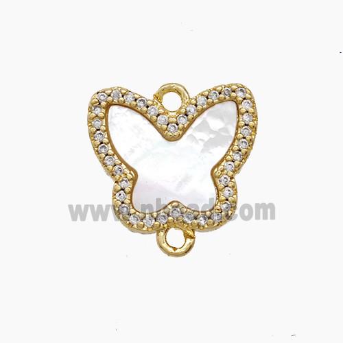Copper Pendant Pave Zircon, Gold Plated