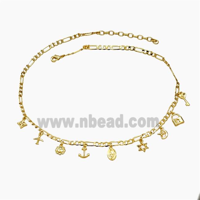 Copper Necklace 18K Gold Plated
