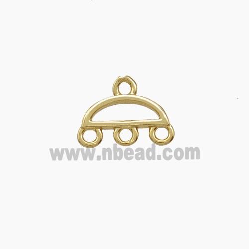 Copper Pendant, gold plated