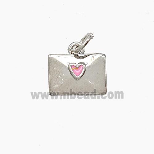 Copper Pendant Pave Zircon, Gold Plated