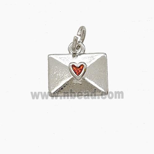 Copper Pendant Pave Zircon, Gold Plated