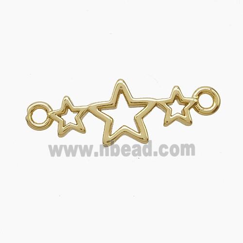 Copper Pendant Pave Zircon, Gold Plated