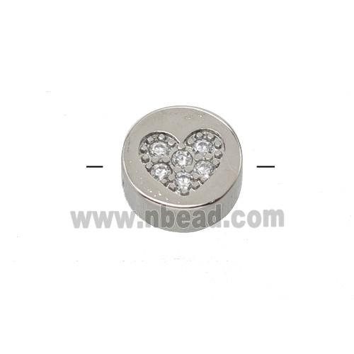 Copper Pendant Pave Zircon, Gold Plated