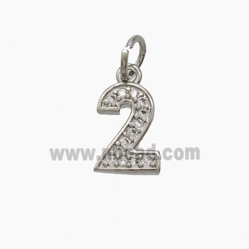 Copper Pendant Pave Zircon, Gold Plated