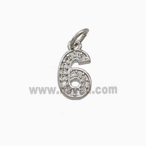Copper Pendant Pave Zircon, Gold Plated