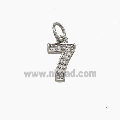 Copper Pendant Pave Zircon, Gold Plated