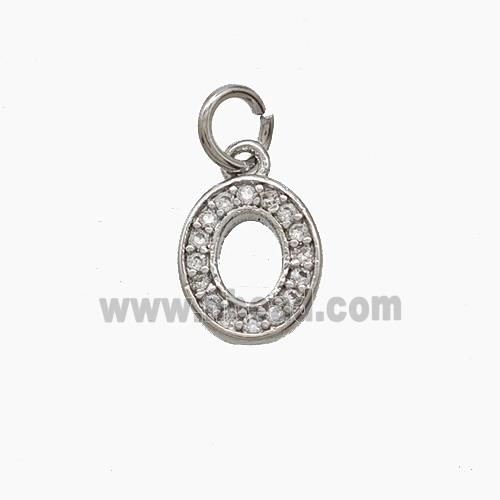 Copper Pendant Pave Zircon, Gold Plated