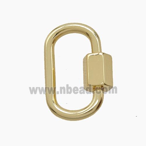 Copper Pendant Pave Zircon, Gold Plated