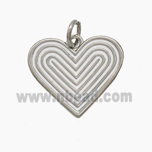 Enamel Copper Pendant, Gold Plated