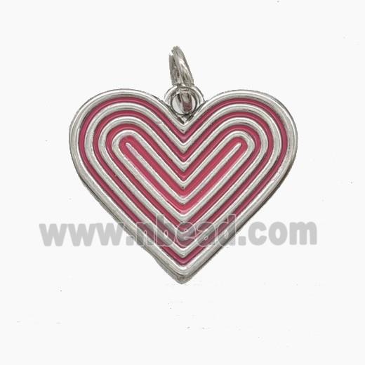 Enamel Copper Pendant, Gold Plated