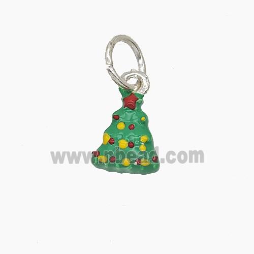 Enamel Copper Pendant, Gold Plated