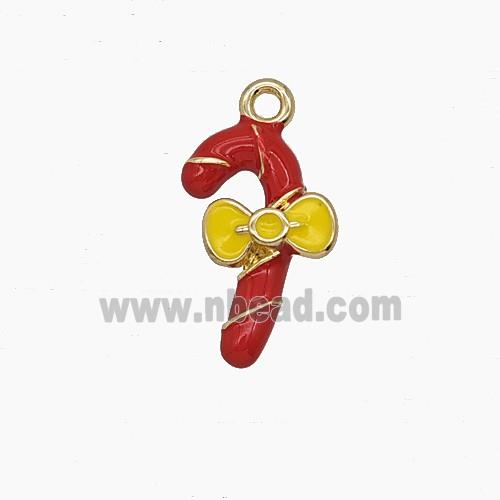 Enamel Copper Pendant, Gold Plated