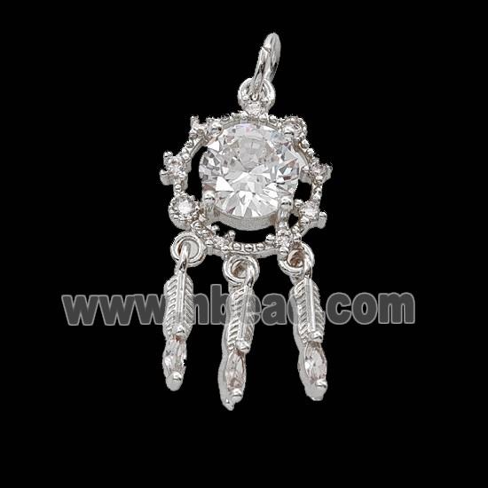 Copper Bead Pave Zircon, Gold Plated