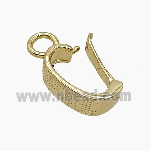 Copper Bail Clasp Gold Plated