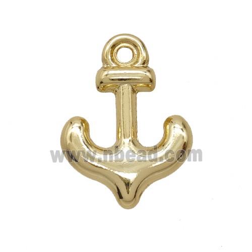Copper Anchor Pendant Gold Plated
