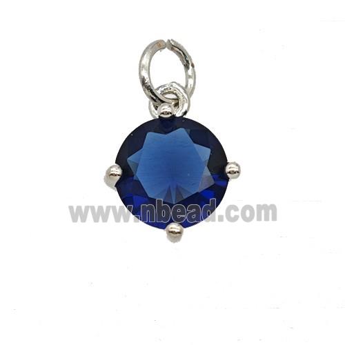 Blue Crystal Glass Pendant
