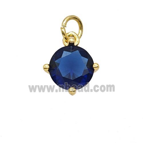 Blue Crystal Glass Pendant