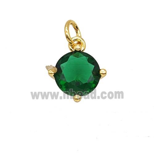 Green Crystal Glass Pendant