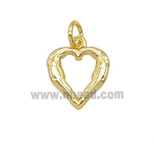 Copper Heart Pendant Gold Plated