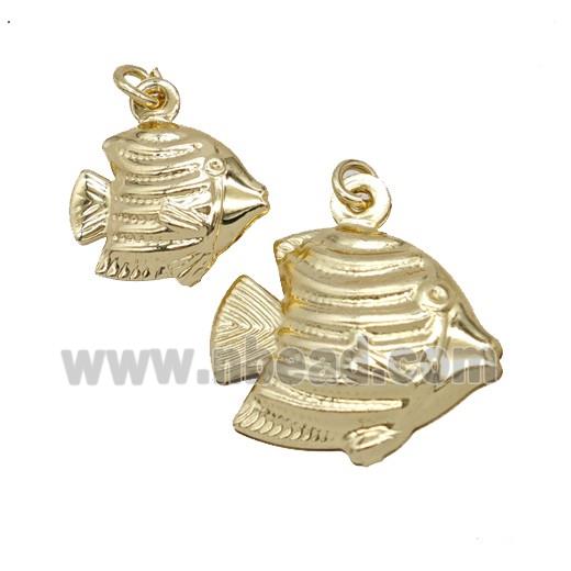Copper Fish Pendant Gold Plated