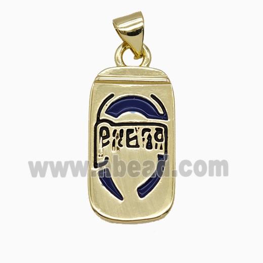 Copper Pendant Bottle Gold Plated