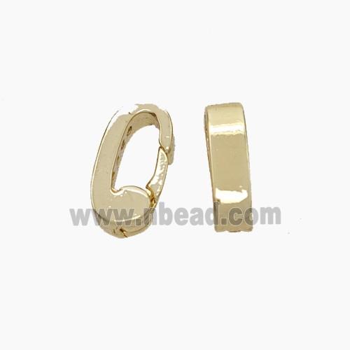 Copper Carabiner Clasp Gold Plated