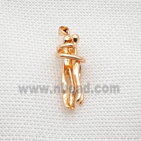 Copper Couple Pendant Rose Gold