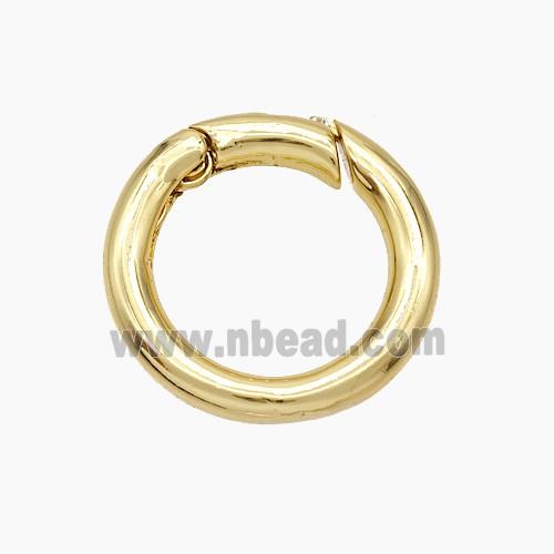 Copper Carabiner Clasp 18K Gold Plated