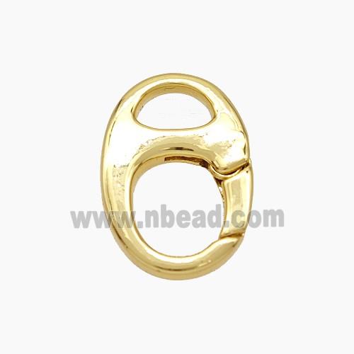 Copper Carabiner Clasp 18K Gold Plated