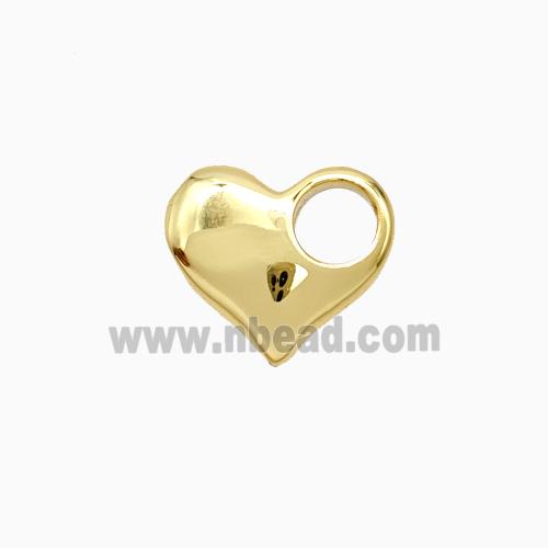 Copper Heart Pendant Gold Plated
