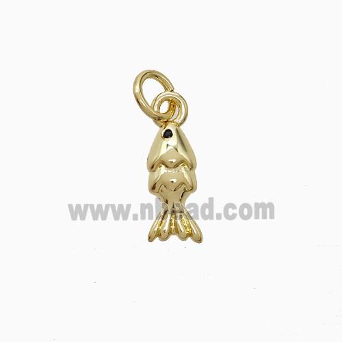 Copper Fish Pendant Gold Plated