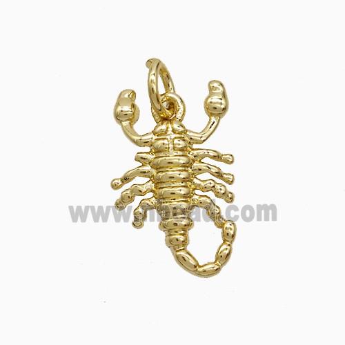 Copper Scorpion Pendnat Gold Plated