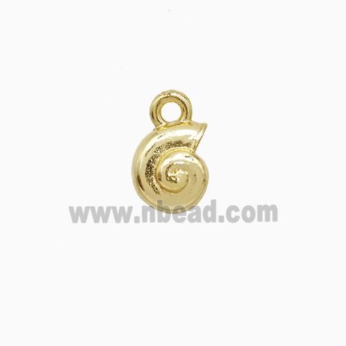 Copper Pendant Pave Zircon, Gold Plated
