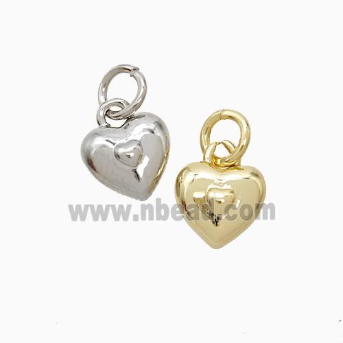 Copper Pendant Pave Zircon, Gold Plated