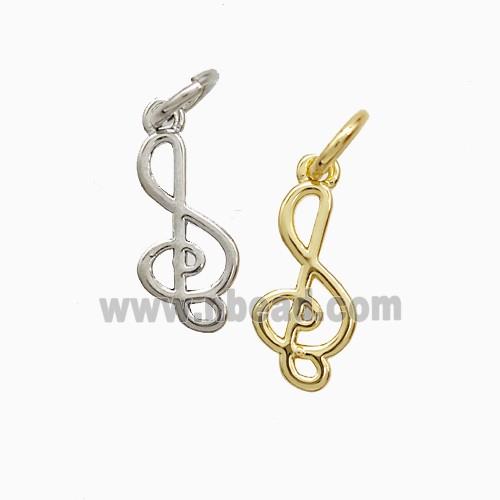 Copper Pendant Pave Zircon, Gold Plated