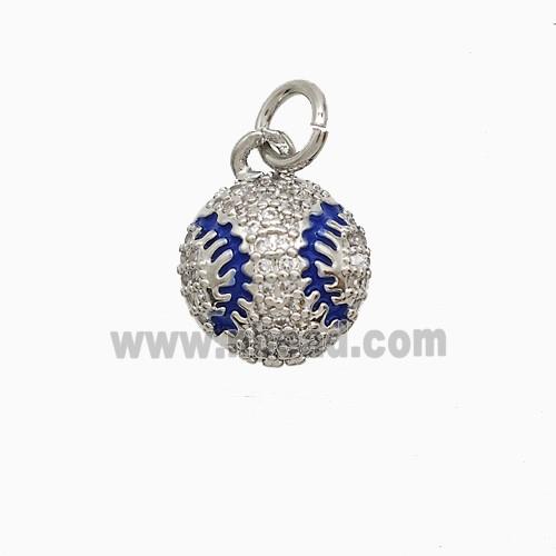 Copper Pendant Pave Zircon, Gold Plated