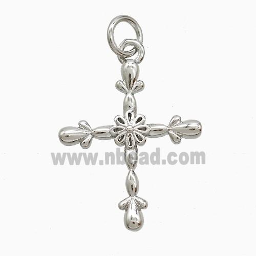 Copper Pendant Pave Zircon, Gold Plated