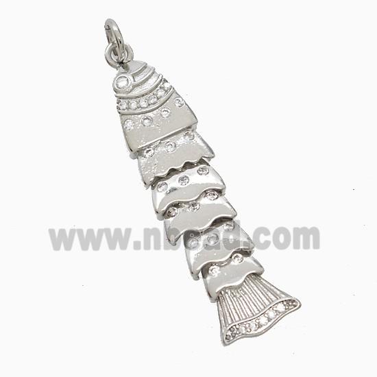 Copper Pendant Pave Zircon, Gold Plated