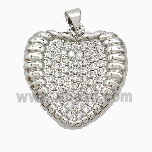Copper Pendant Pave Zircon, Gold Plated