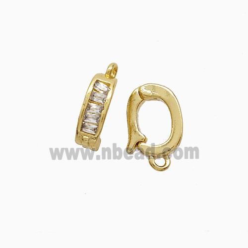 Copper Clasp, Gold Plated