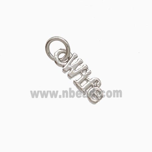 Copper Wife Pendant Platinum Plated