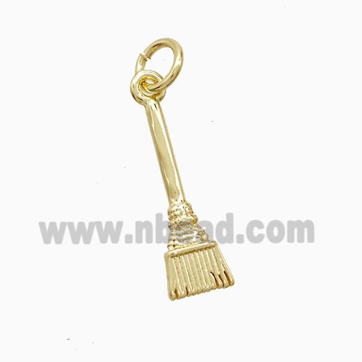 Copper Bursh Pendant Gold Plated